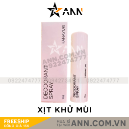 Xịt Khử Mùi Cơ Thể Hanayuki Deodorant Spray - XITKHUMUIHANA